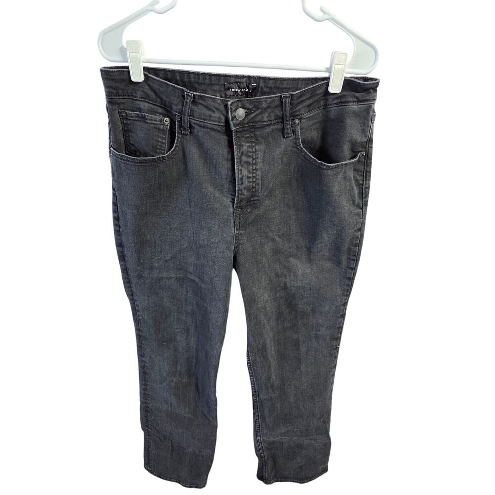 Black Straight Leg Jeans - Free Assembly - 16